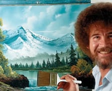 Bob Ross tabloları açık artırmada rekor kırdı