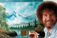 Bob Ross tabloları açık artırmada rekor kırdı
