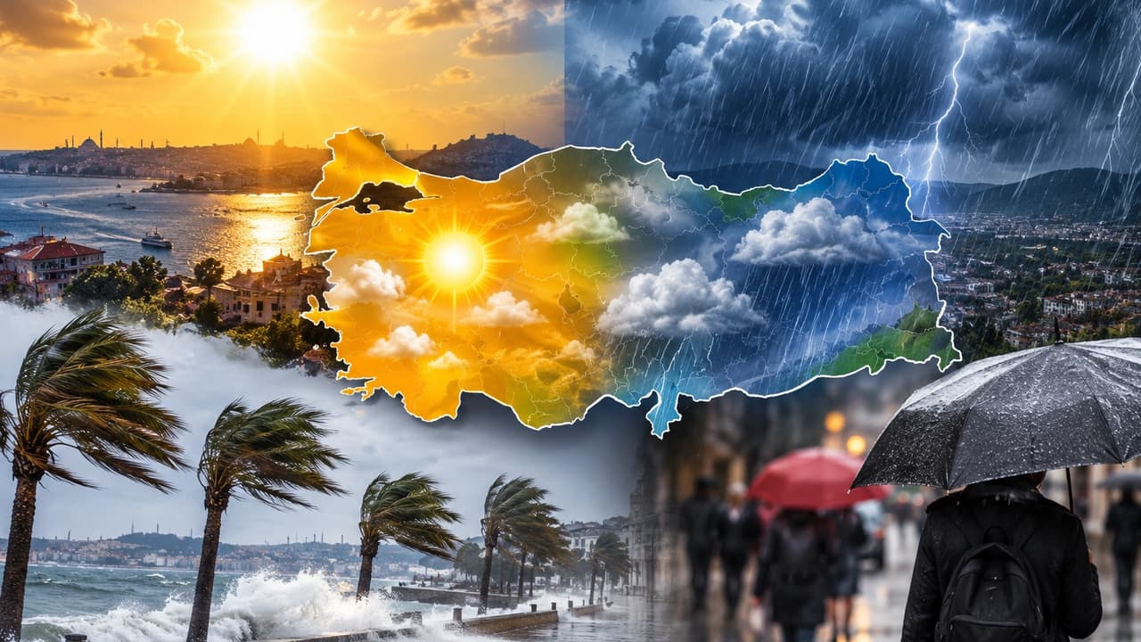 Hafta sonu hava durumu yayımlandı! Meteoroloji'den saat saat gök gürültülü sağanak uyarısı