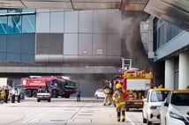 Hong Kong Havalimanı’nda yangın paniği yaşandı