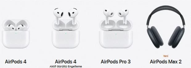 Airpods modelleri