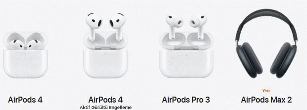 Airpods modelleri