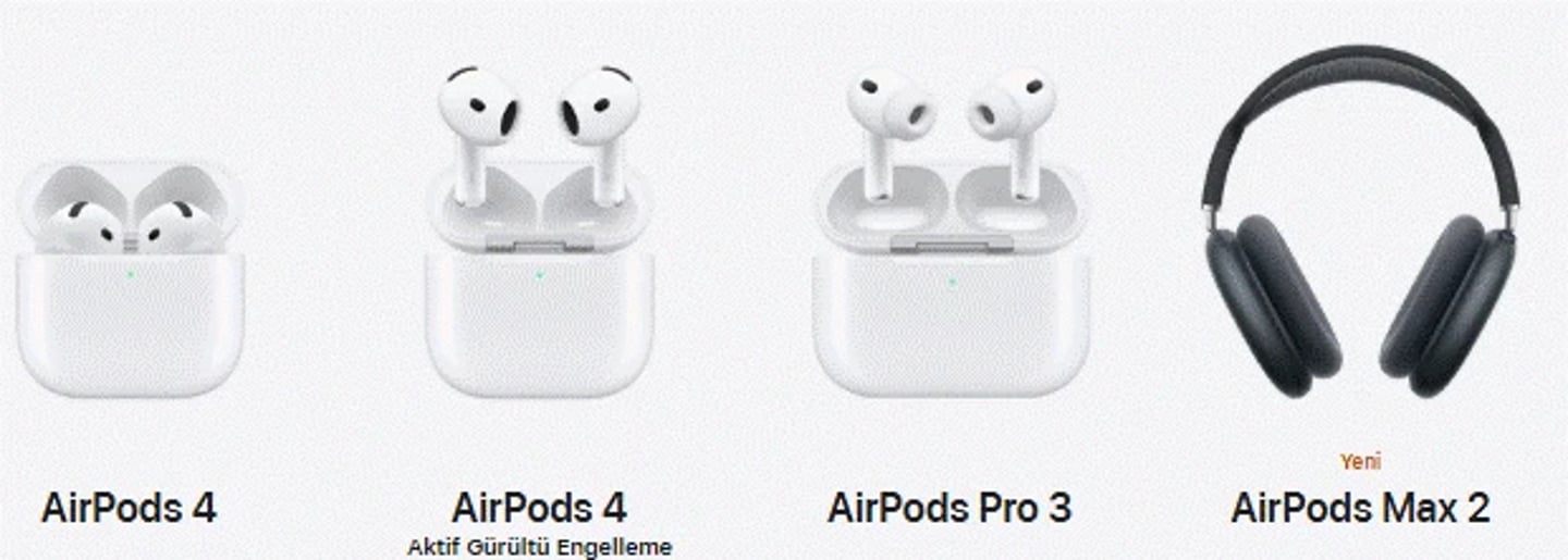 Airpods modelleri