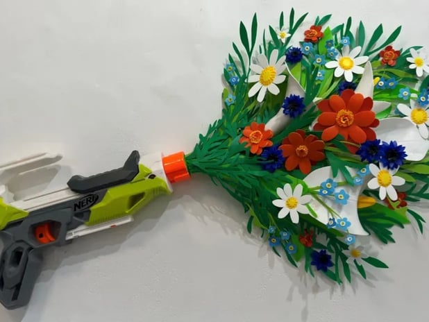 Plastik atıklar sanat eserine dönüşüyor