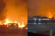 Düğünde atılan havai fişek ormanı yaktı: Düğün salonu boşaltıldı