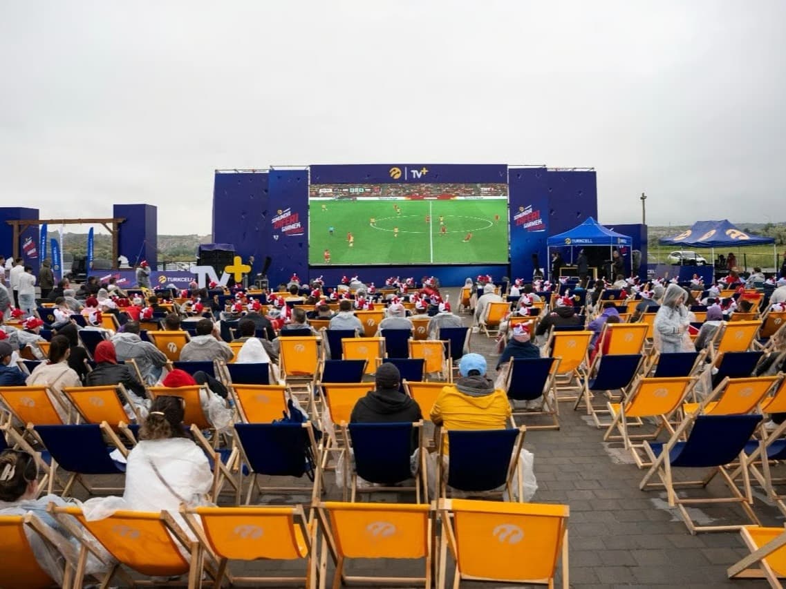 Turkcell’le Kapadokya’da milli maç coşkusu