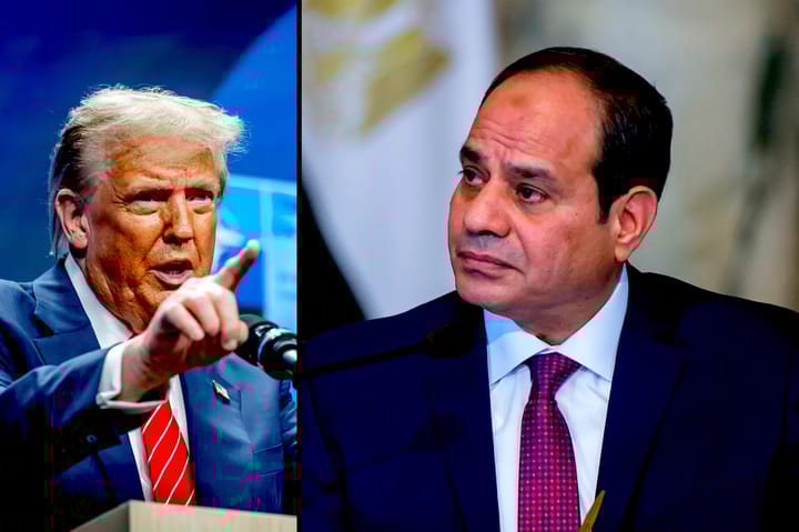 Eyptian President Begs Trump "Only You Can Stop the War"