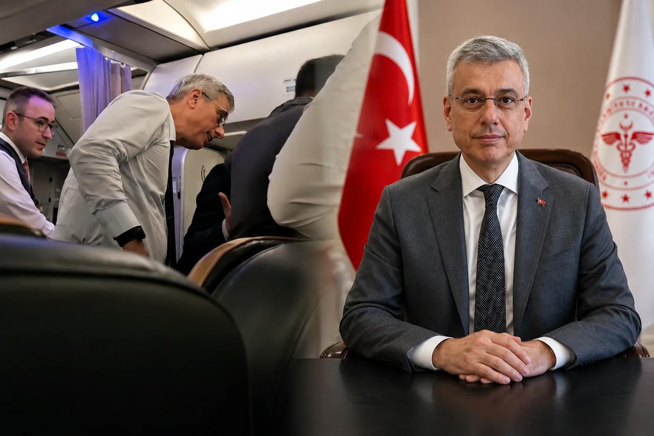 Uçakta sağlık personeli anonsu! Bakan ilk müdahaleyi yaptı