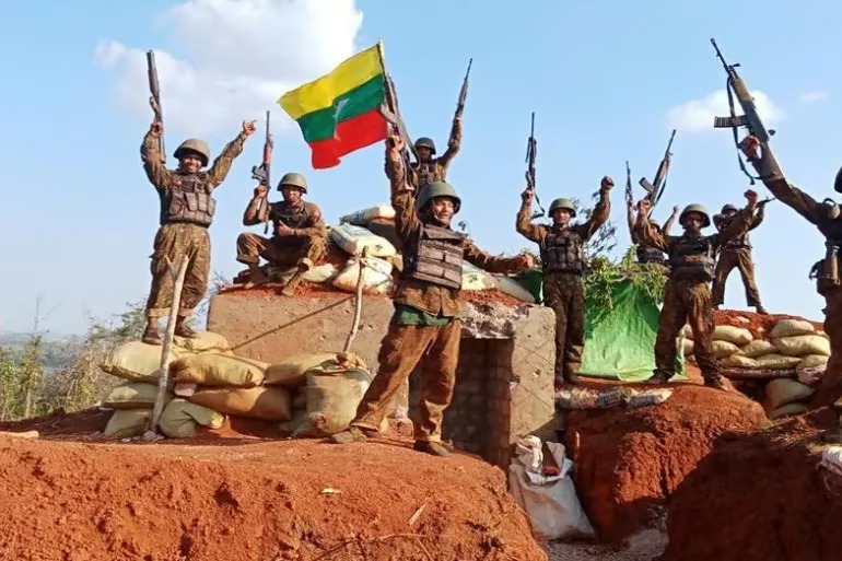 Myanmar Military Reclaims Key Town After Yearlong Battle