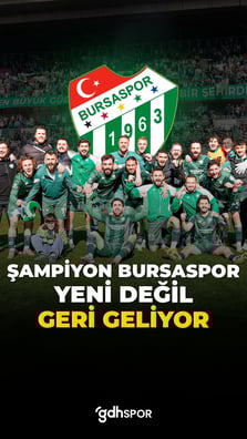 Şampiyonluk bu şehrin DNA’sında var: Bursaspor
