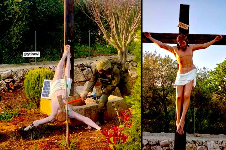 Christians Decry Zionist IDF Soldier Smashing Jesus Statue