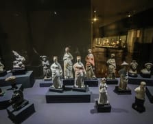 Mısır'da Akdeniz'deki batık şehirden çıkarılan eserler sergilendi