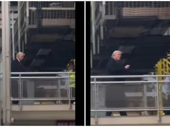 Trump Swears and Makes Obscene Gesture at Ford Worker