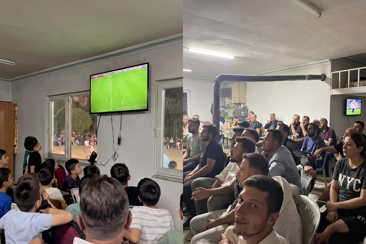 Düğüne Çorum FK maçı arası: Dışarıda halay çektiler, içeride maç izlediler