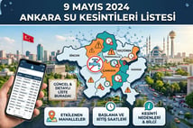 ASKİ su kesintileri | 9 Mayıs bugün Ankara'da su kesintisi var mı, nerelerde, ne zaman düzelecek?