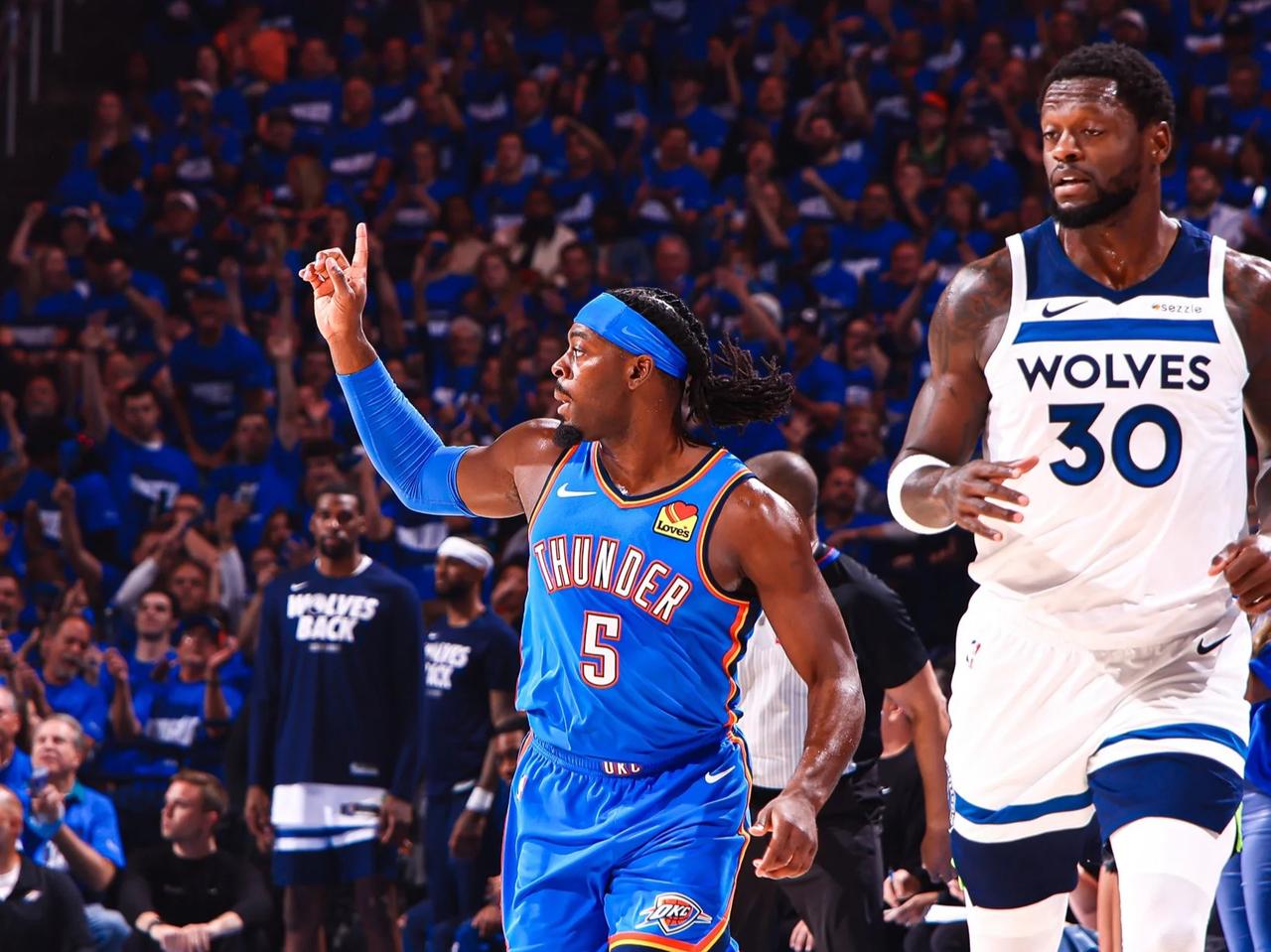 NBA konferans finalinde Thunder seriyi 2-0 yaptı