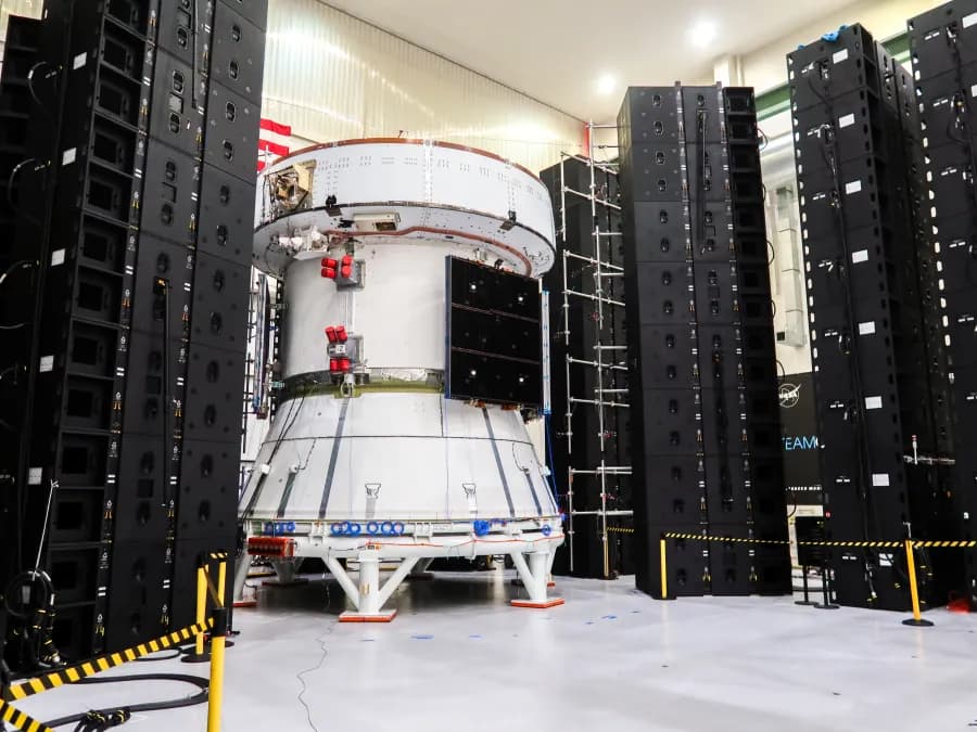 Artemis III Orion servis modülü.