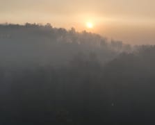 Orman yangınlarının 3. gününde gökyüzünü duman bulutu kapladı