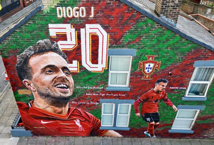 Anfield yakınlarında dokunaklı anıt