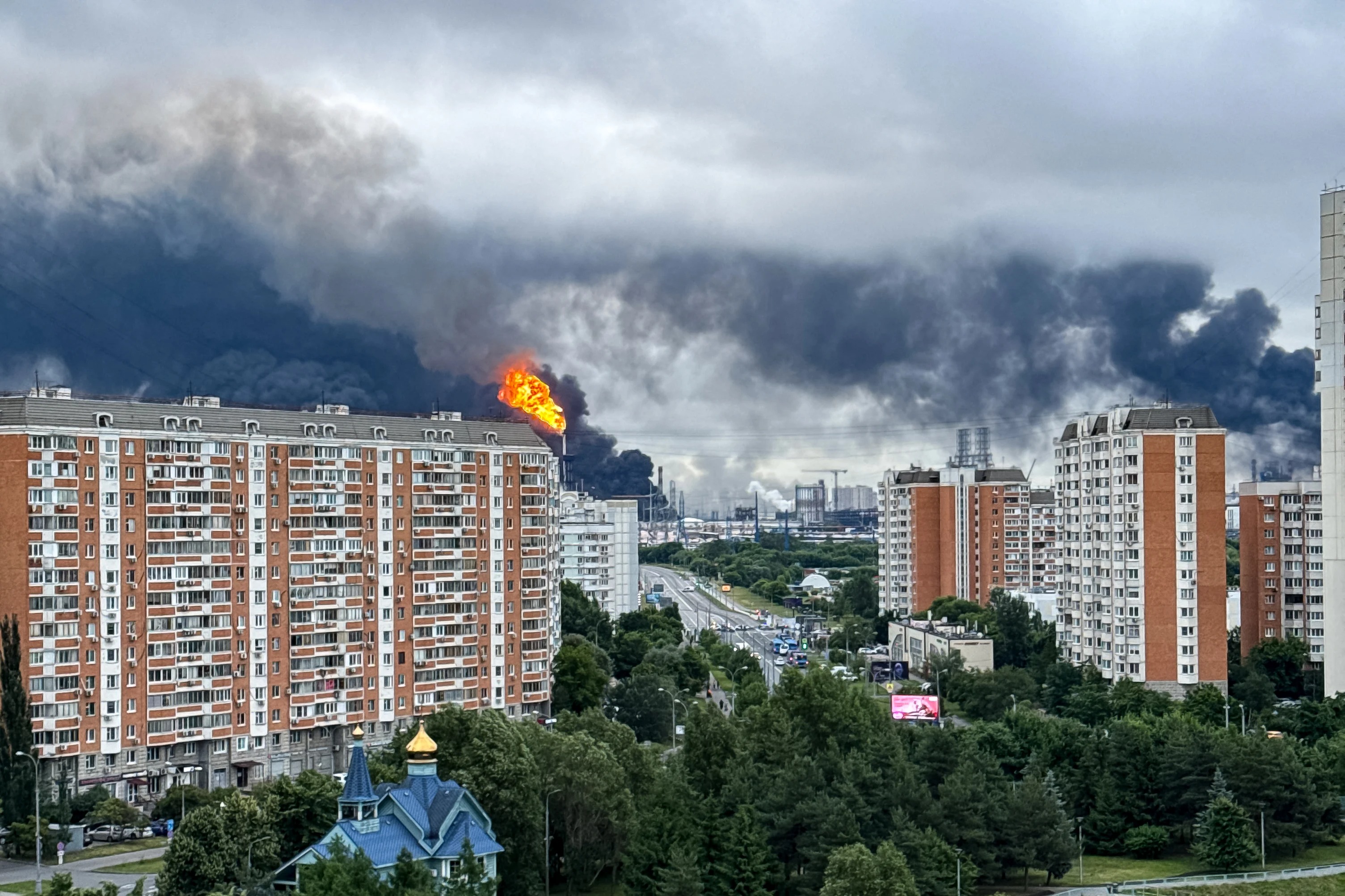 Ukraine Launches Largest Moscow Drone Attack in Two Years