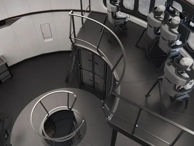 SpaceX, Ay’a gidecek uzay aracının iç tasarımını paylaştı