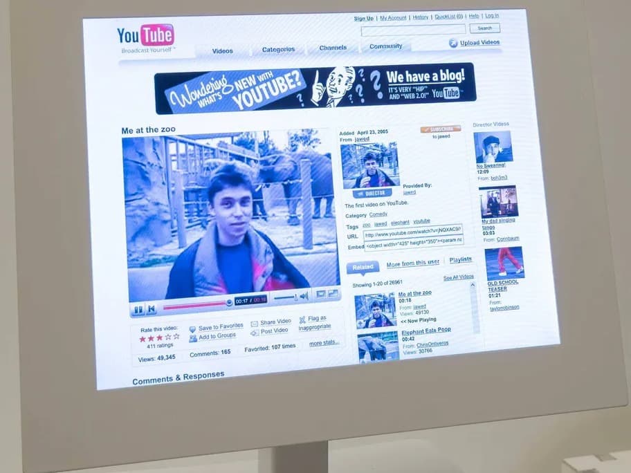 YouTube'un ilk videosu artık müzede sergilenecek