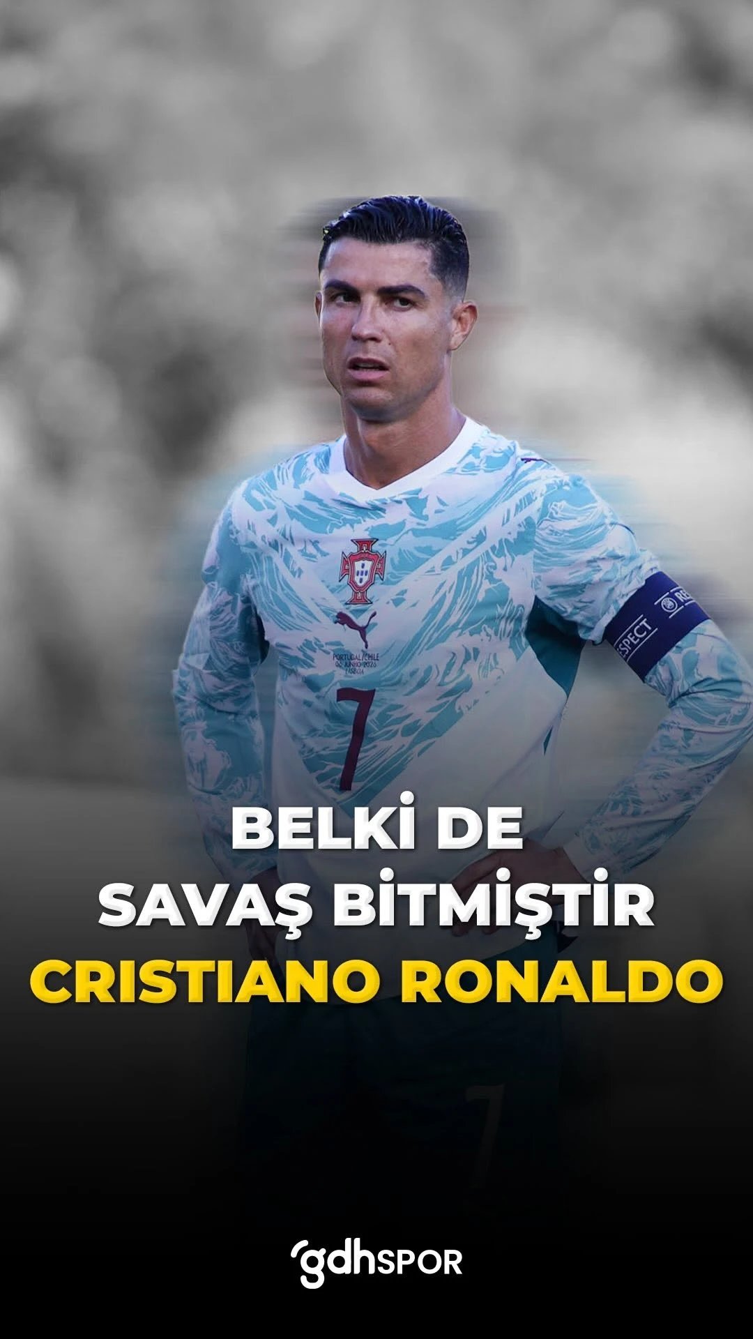 Belki de savaş artık bitmiştir şef: Cristiano Ronaldo
