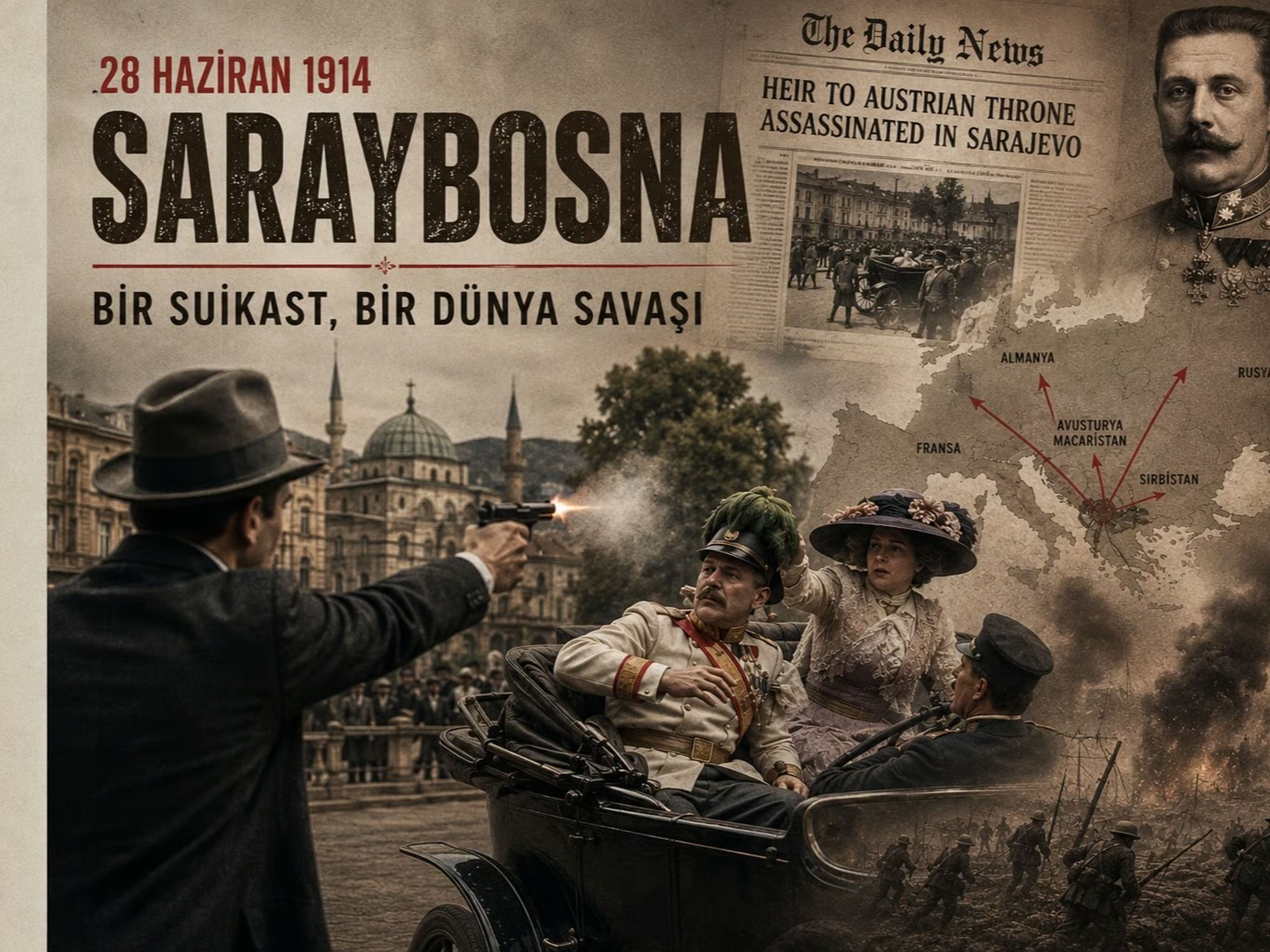 Bir kurşun dünyayı ateşe verdi
