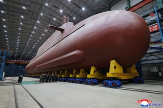 Kim Jong-un Inspects Nuclear-Powered Missile Submarine