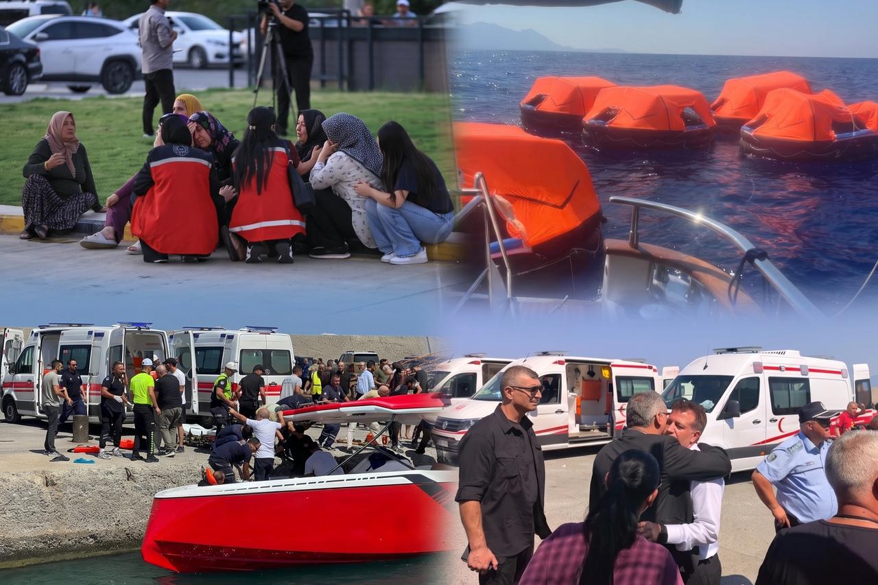 Girne açıklarında batan gemide kayıplar için acı bekleyiş sürüyor 
