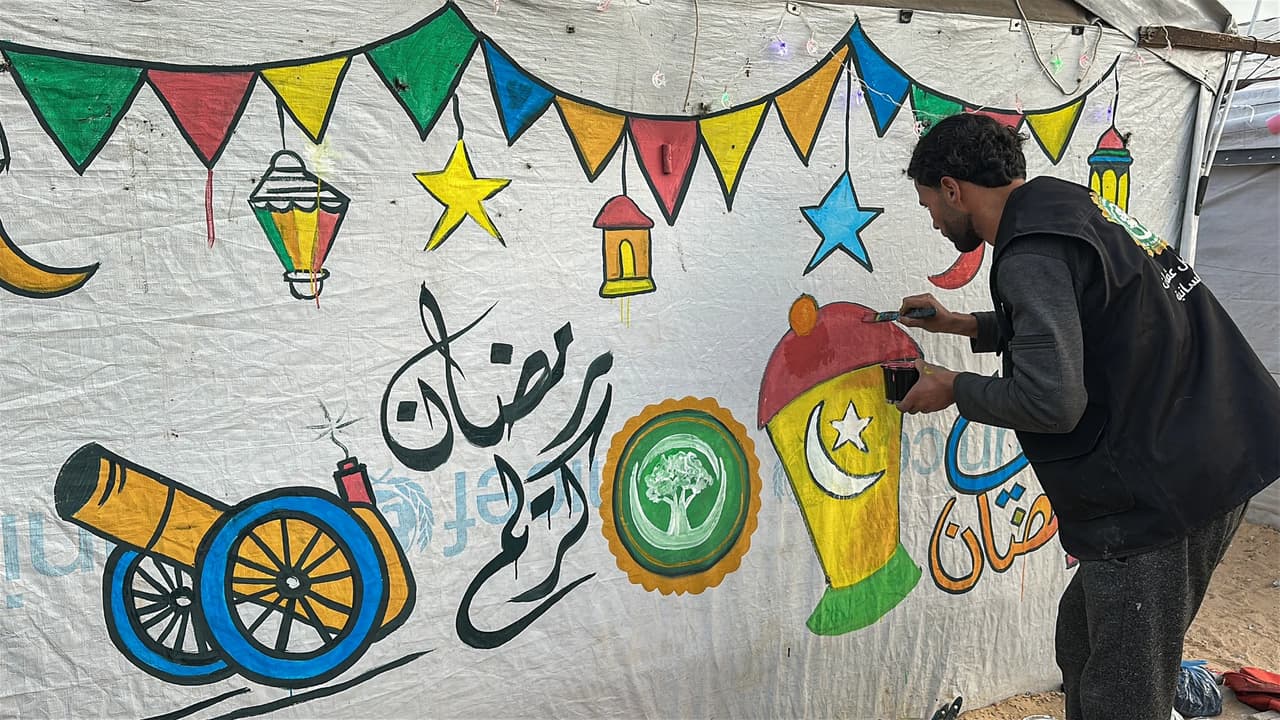 Gazze’de Ramazan sevinci: Çadır kentte çocukların yüzü güldü