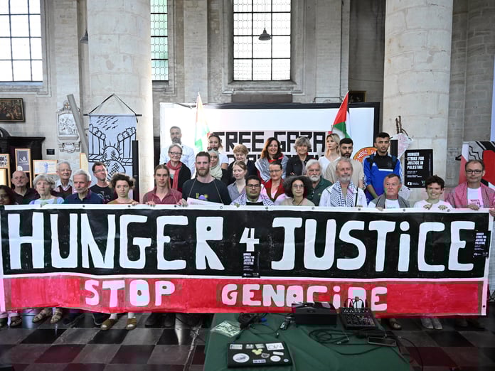 Belçikalı aktivistler Filistin için açlık grevine başladı