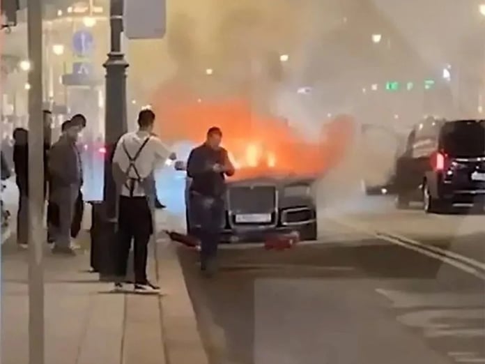 Rusya Devlet Başkanı Putin'in limuzininde patlama yaşandı