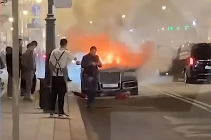 Rusya Devlet Başkanı Putin'in limuzininde patlama yaşandı