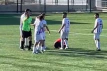 Isparta'da oynanan maç hakeme saldırıyla iptal  edildi