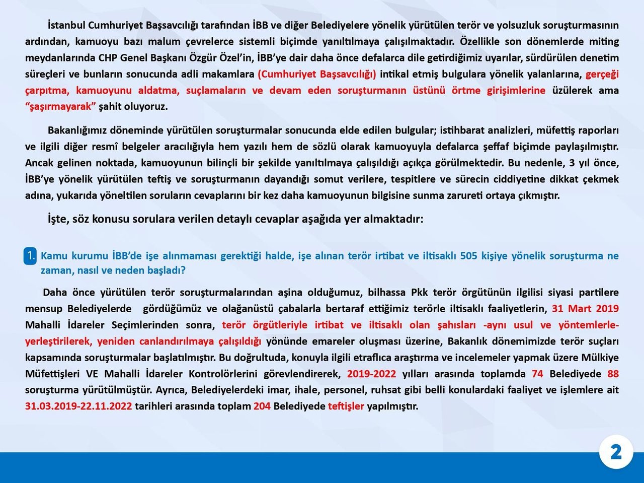 Süleyman Soylu'dan Özgür Özel'e 7 soru 7 cevap