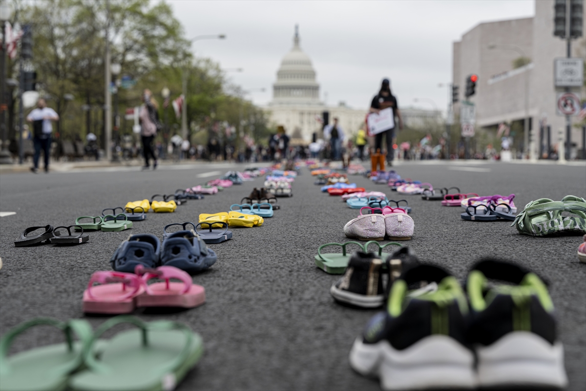 Washington'da binlerce kişi Filistin için yürüdü