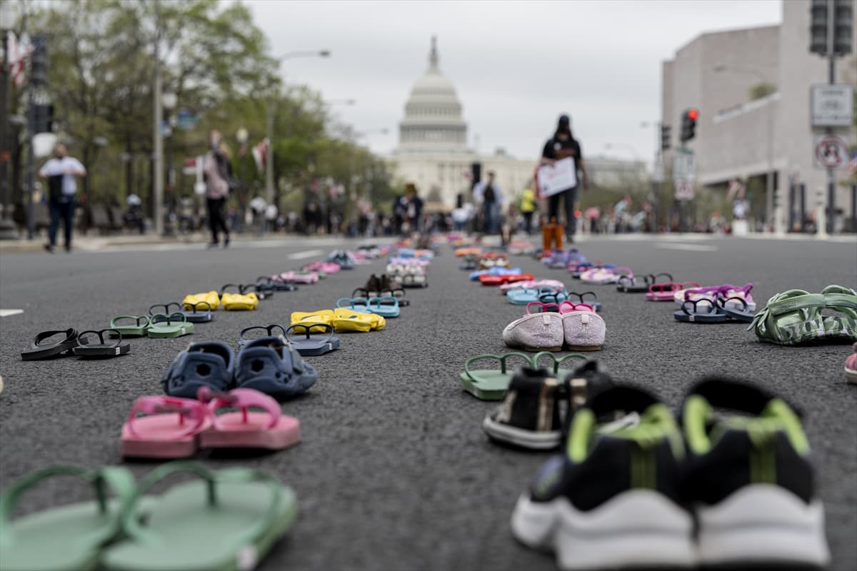 Washington'da binlerce kişi Filistin için yürüdü