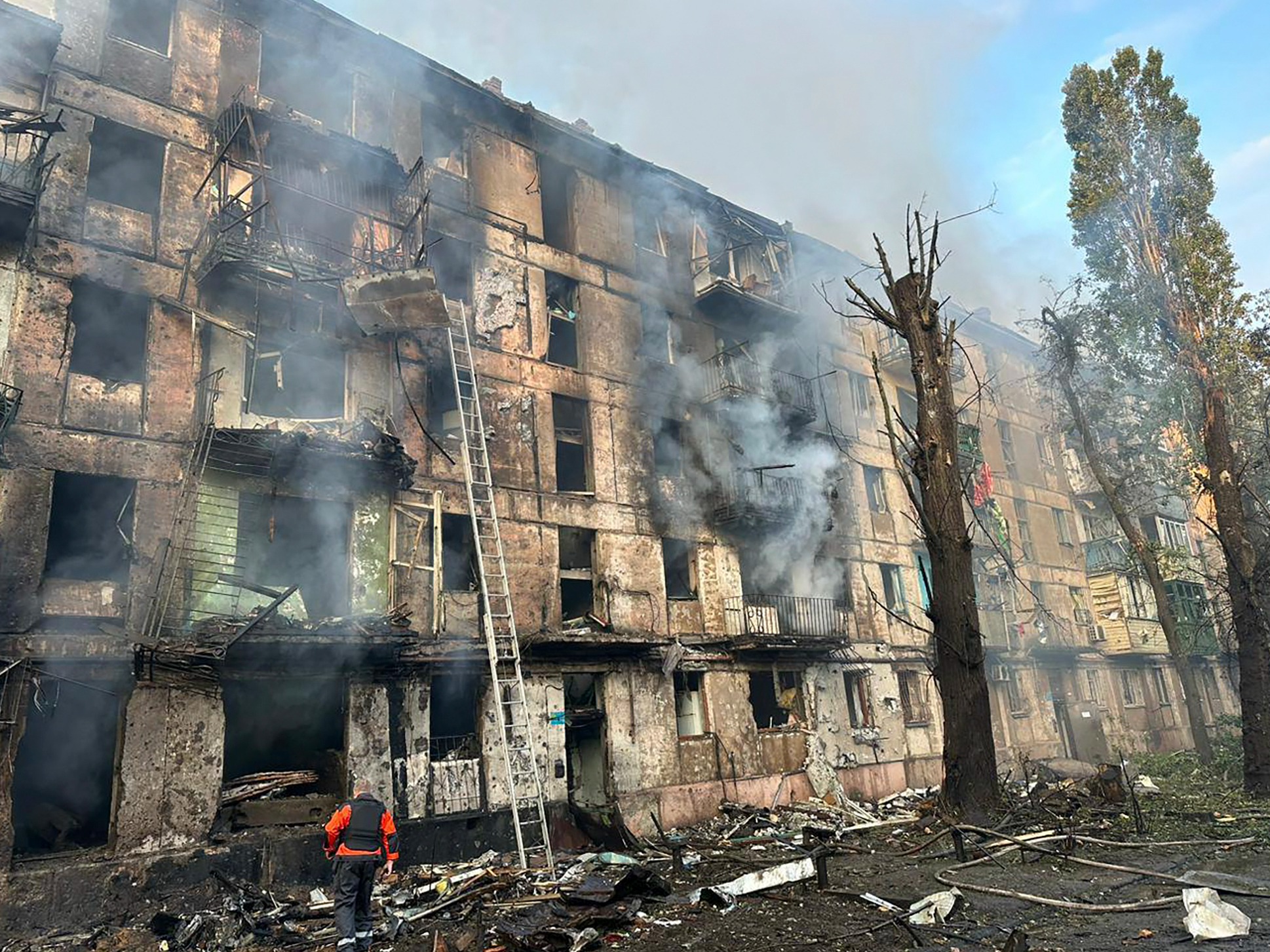 Russian missile attack on Ukraine