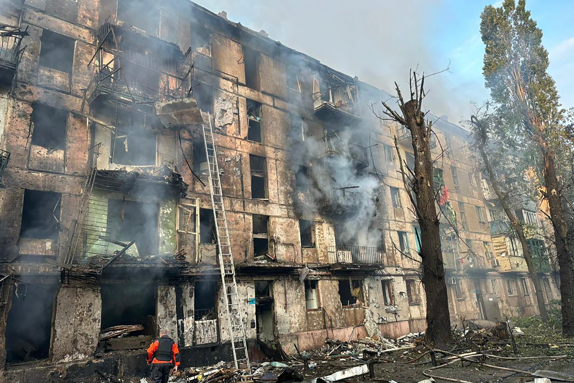 Russian missile attack on Ukraine