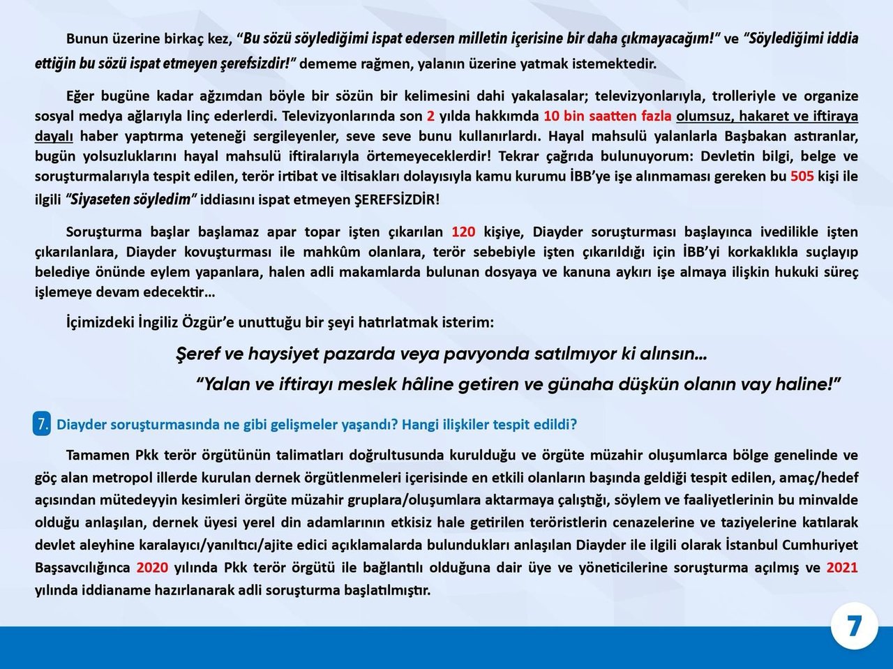 Süleyman Soylu'dan Özgür Özel'e 7 soru 7 cevap
