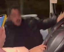 Bolu'da direksiyon başındaki dans kazayla sona erdi