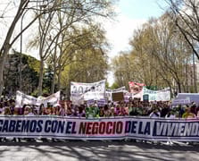 İspanya'da halk konut krizine karşı sokağa çıktı