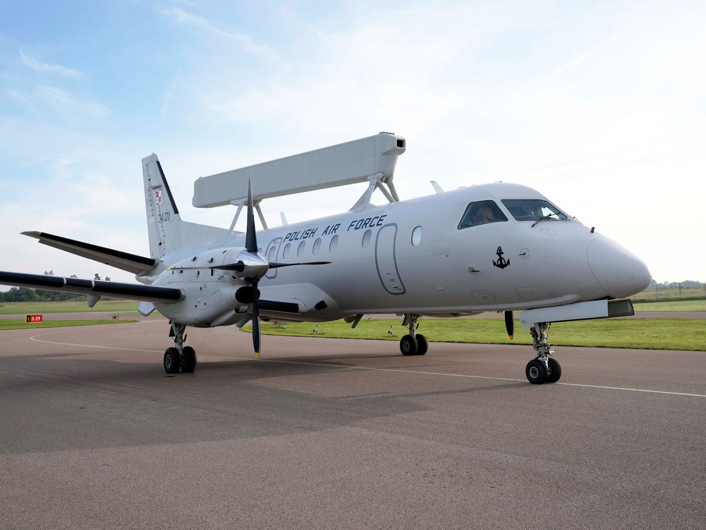 Ukrayna İsveç'ten Saab 340 AEW Havadan Erken İhbar uçağını teslim aldı