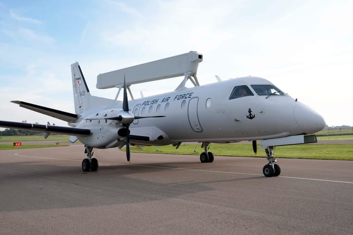 Ukrayna İsveç'ten Saab 340 AEW Havadan Erken İhbar uçağını teslim aldı