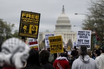 Washington'da binlerce kişi Filistin için yürüdü