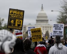 Washington'da binlerce kişi Filistin için yürüdü