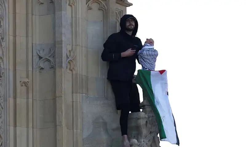 Londra'da tarihi Filistin eylemi