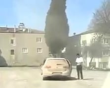 Polisin önünde drift atan sürücüye 46 bin 392 TL ceza kesildi