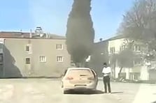 Polisin önünde drift atan sürücüye 46 bin 392 TL ceza kesildi